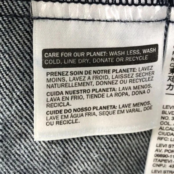 Levi's Dark Blue Denim Jacket, Women Size Large new without tags - Picture 7 of 14